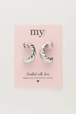 My Jewellery Boucles D'oreilles Gouttes Avec Petits Rebords Hot