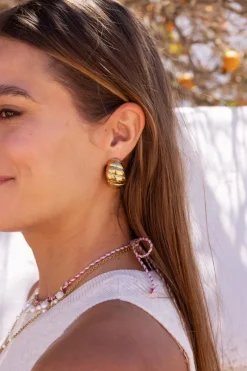 My Jewellery Boucles D'oreilles Gouttes Avec Rebords De Grande Taille Clearance