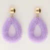 My Jewellery Boucles D'oreilles Lilas Avec Pierres Discount