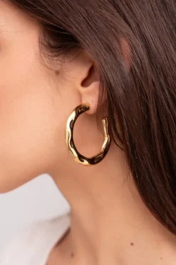 My Jewellery Boucles D'oreilles "martelées" Fashion