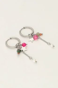 My Jewellery Boucles D'oreilles Mini Avec étoiles Et Cordons Fashion