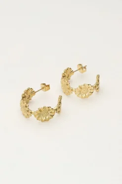 My Jewellery Boucles D'oreilles Moyennes Avec Fleurs Outlet