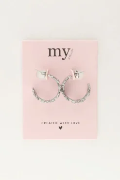 My Jewellery Boucles D'oreilles Moyennes Avec Fleurs Outlet