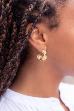My Jewellery Boucles D'oreilles Moyennes Avec Fleurs Outlet