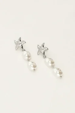 My Jewellery Boucles D'oreilles Océan Avec étoiles De Mer Et Perles Sale
