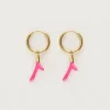 My Jewellery Boucles D'oreilles Océan Avec Corail Rose Discount