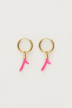 My Jewellery Boucles D'oreilles Océan Avec Corail Rose Discount