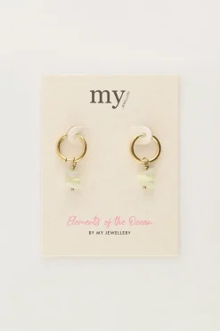 My Jewellery Boucles D'oreilles Océan Avec Pierres Vert Menthe Clearance