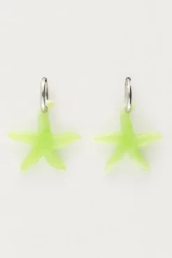 My Jewellery Boucles D'oreilles Océan Avec Petite étoile De Mer Verte Online