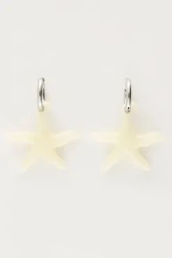 My Jewellery Boucles D'oreilles Océan Avec Mini étoile De Mer Beige Hot