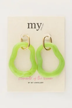 My Jewellery Boucles D'oreilles Océan Maxi Vert Sale