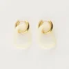 My Jewellery Boucles D'oreilles Océan Mini Beige Discount