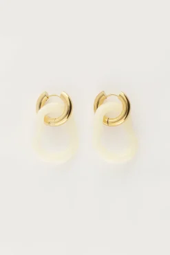 My Jewellery Boucles D'oreilles Océan Mini Beige Discount