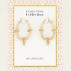 My Jewellery Boucles D’oreilles Ovales Avec Chaîne Discount