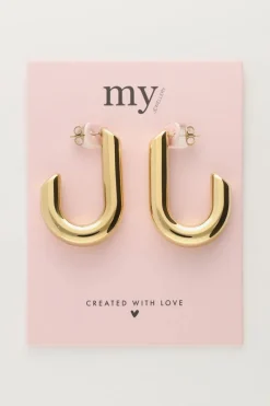 My Jewellery Boucles D'oreilles Ovales Ouvertes Discount