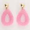 My Jewellery Boucles D'oreilles Ovales Roses Avec Pierres Discount