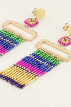 My Jewellery Boucles D'oreilles Pendantes Avec Perles Miyuki Colorées Online