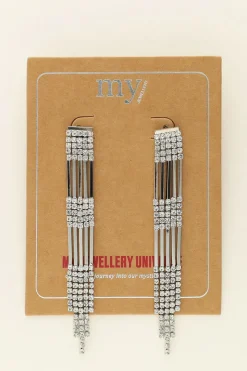 My Jewellery Boucles D'oreilles Pendantes à Strass Universe Discount