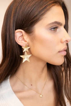 My Jewellery Boucles D'oreilles Pendantes Starry Avec étoiles Hot