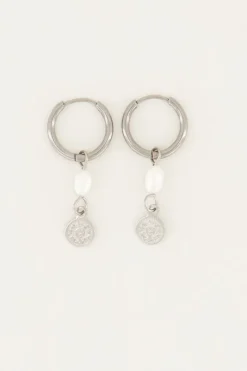 My Jewellery Boucles D’oreilles Perle Et Pièce Fashion