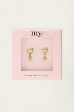 My Jewellery Boucles D'oreilles Puces Cocktail Hot