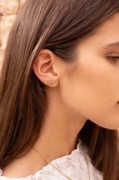 My Jewellery Boucles D'oreilles Puces Coeurs Hot