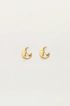My Jewellery Boucles D'oreilles Puces Lune Et étoile Clearance