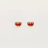 My Jewellery Boucles D'oreilles Puces Mini Cœur Rouge Outlet