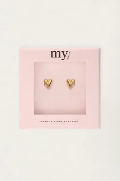 My Jewellery Boucles D'oreilles Puces Mini-cœur Sale