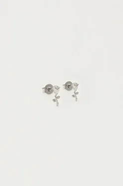 My Jewellery Boucles D'oreilles Puces Rose Discount
