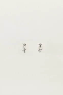 My Jewellery Boucles D'oreilles Puces Rose Discount