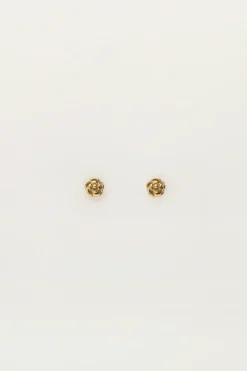 My Jewellery Boucles D'oreilles Puces Rose Plate New