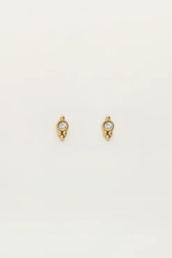 My Jewellery Boucles D'oreilles Puces Rondes Avec Strass Online