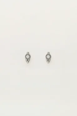 My Jewellery Boucles D'oreilles Puces Rondes Avec Strass Online