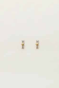 My Jewellery Boucles D'oreilles Puces étoile Avec Strass Fashion