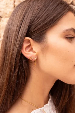 My Jewellery Boucles D'oreilles Puces étoile Avec Strass Fashion