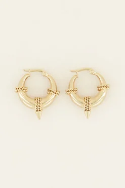 My Jewellery Boucles D’oreilles Rondes Avec Chaîne Outlet