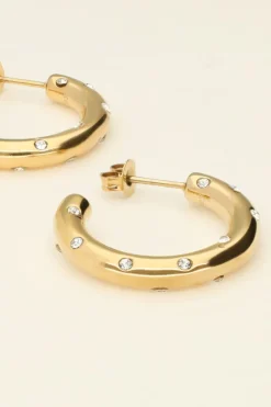 My Jewellery Boucles D'oreilles Serties De Pierres Universe Best