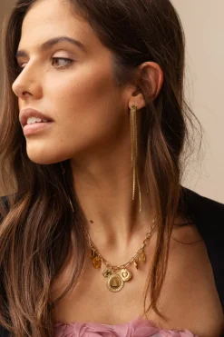 My Jewellery Boucles D'oreilles Starry Avec Longs Cordons Outlet
