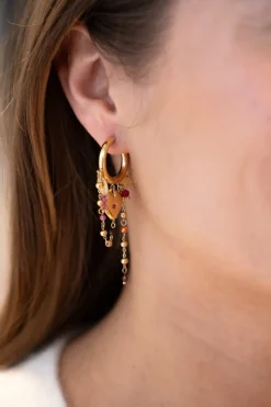 My Jewellery Boucles D'oreilles Starry Avec Cœur Et Perles New