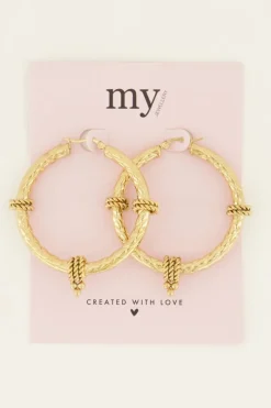 My Jewellery Boucles D’oreilles Swirl Avec Structure Best