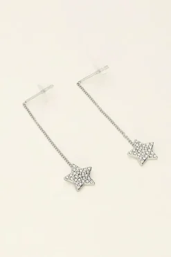 My Jewellery Boucles D'oreilles étoile Et Strass Universe Outlet