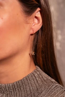 My Jewellery Boucles D'oreilles étoile Et Strass Universe Outlet