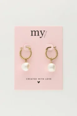 My Jewellery Boucles D’oreilles Torsadées Avec Perle Best