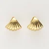 My Jewellery Boucles D'oreilles Triangulaires à Rayures Sale