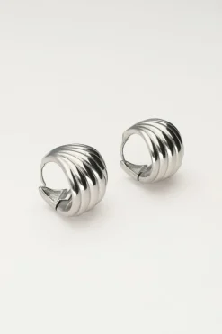 My Jewellery Boucles D'oreilles Triangulaires à Rayures Sale
