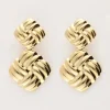 My Jewellery Boucles D'oreilles Vintage Carré Tressé New