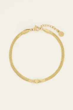 My Jewellery Bracelet à Maillon Plat Et étoile Online