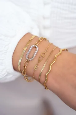 My Jewellery Bracelet à Maillon Plat Et étoile Online