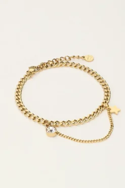 My Jewellery Bracelet à Maillons Avec Strass Et étoile Fashion